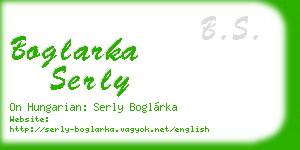 boglarka serly business card